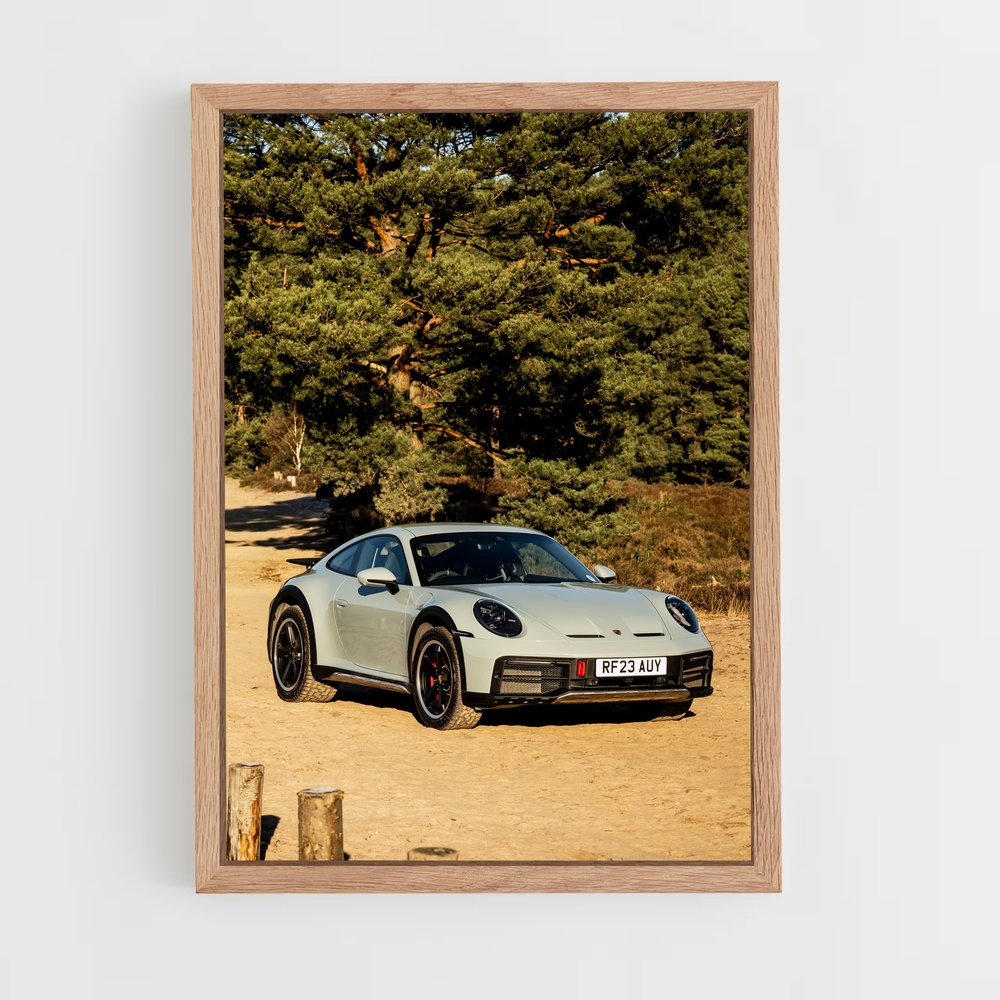 Poster captivant dakar – affiche Porsche (vue 4)